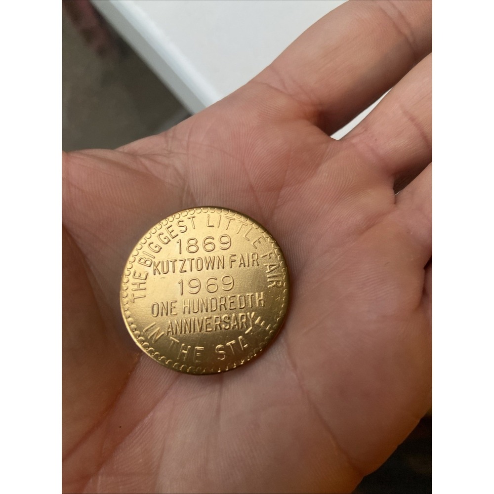FFA 4H Kutztown Fair 1969 100 Year Coin Token Grange Vintage Collectible